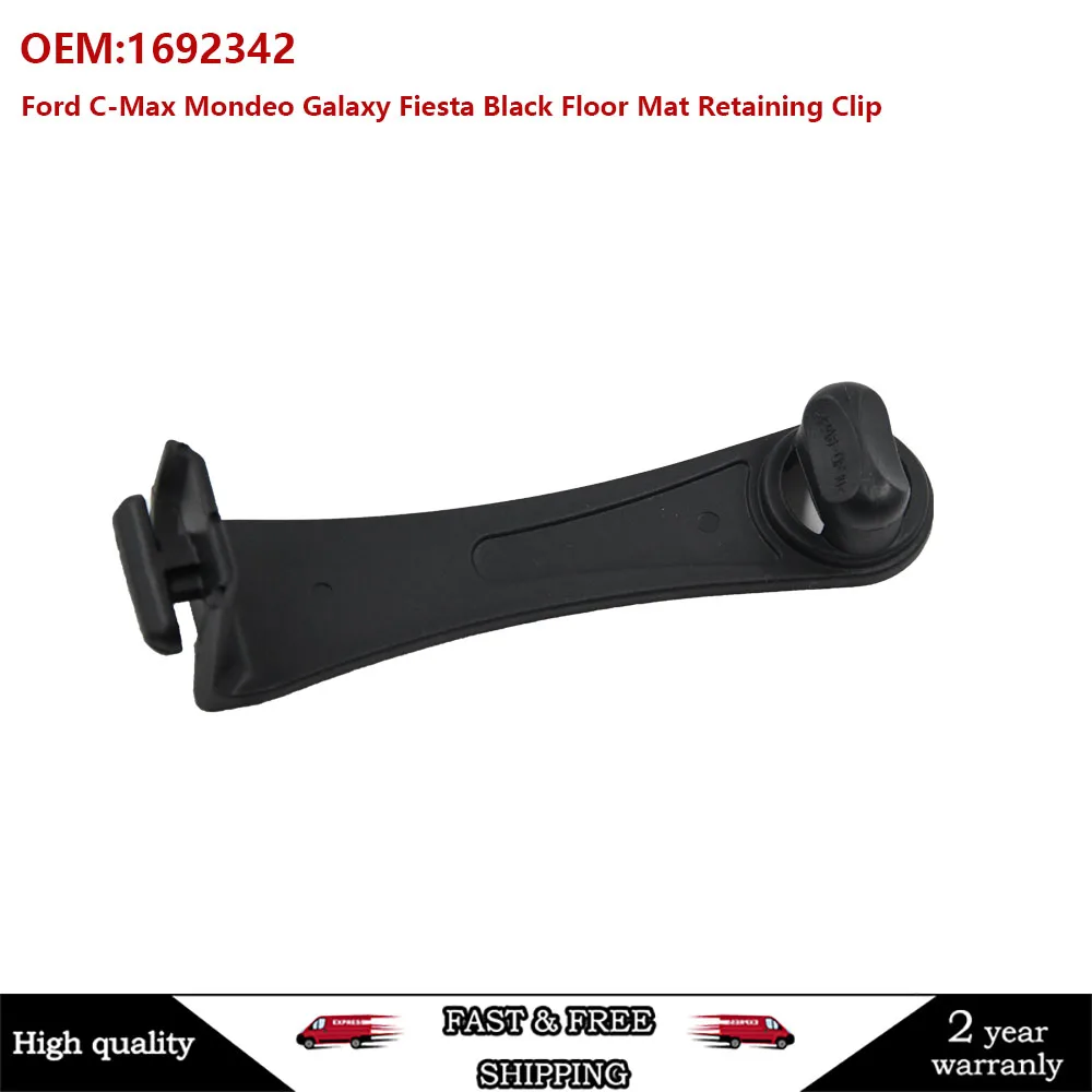 

FIT For Ford C-Max Mondeo Galaxy Fiesta Black Floor Mat Retaining Clip 1692342