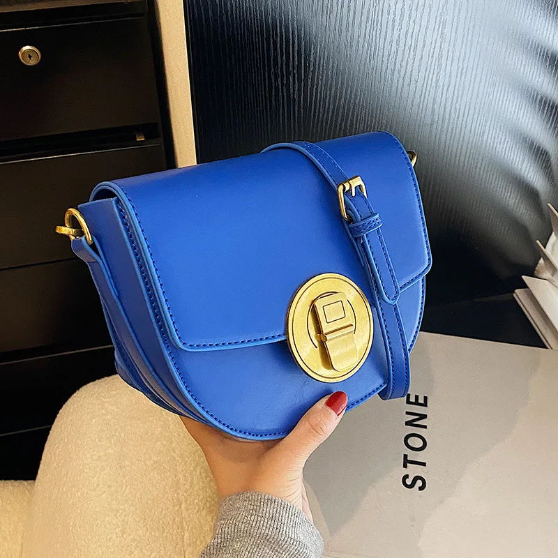 

New Fashion PU Leather Crossbody Bags for Women 2022 Small Shoulder Messenger Bag Female Luxury Chain Handbags and Purses