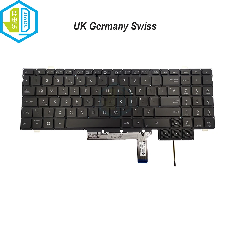 

UK Swiss Germany Keyboard With Backlight For ASUS ProArt StudioBook Pro 16 W7600 W7600H3A W5600 H5600 H7600 Notebook Keyboards