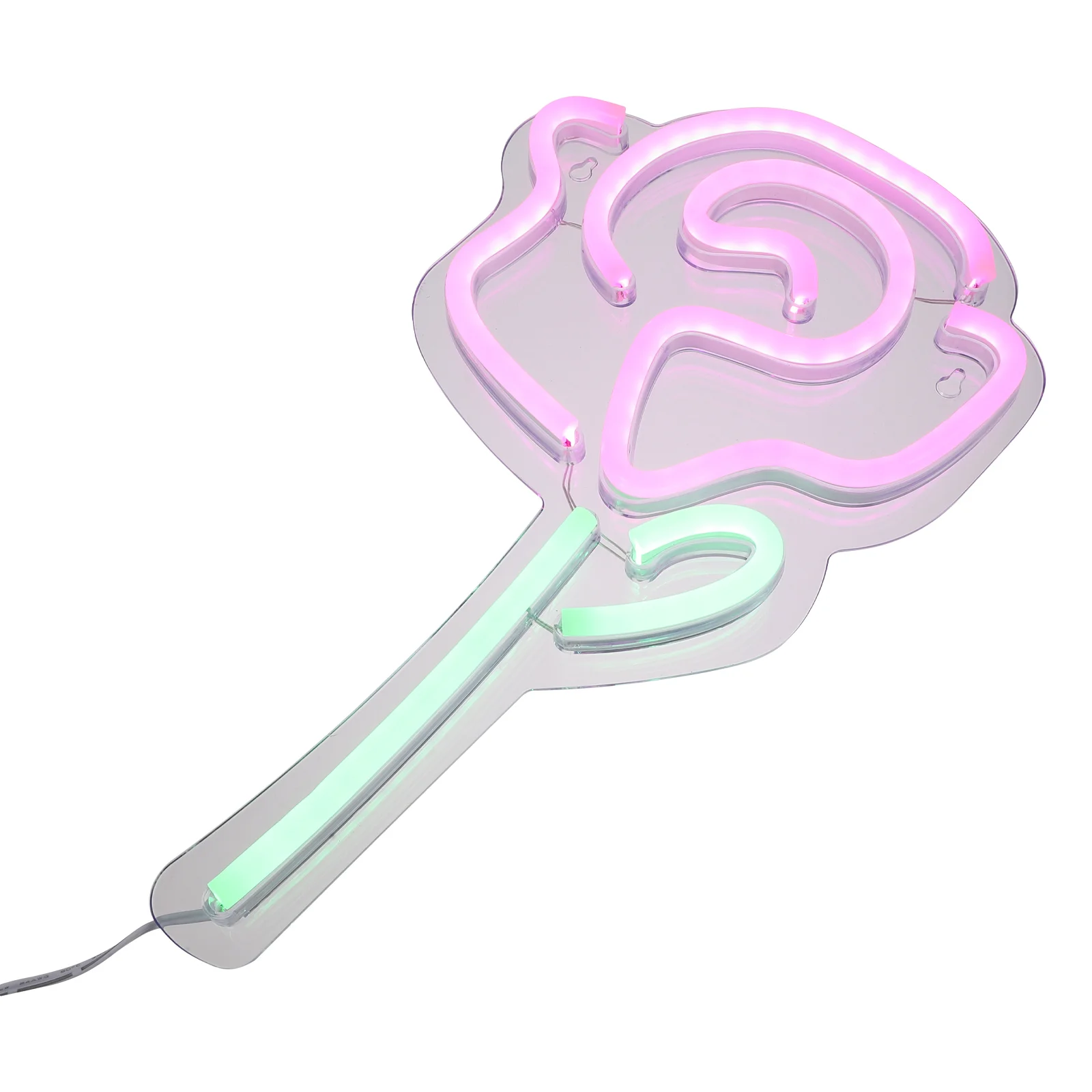 

1 шт., декоративная неоновая лампа в форме розы