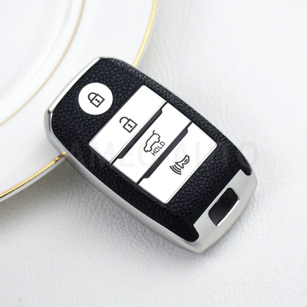 

Кожаный чехол из ТПУ с 4 кнопками для дистанционного ключа автомобиля для Kia Sportage Cerato Optima K2 K3 K4 K5 Rio Picanto K2 Soul Sorento Ski Sedona