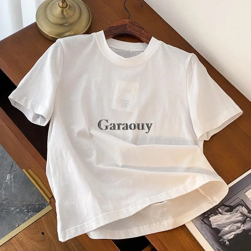 Новинка 2022 летние женские базовые универсальные футболки Garaouy женская уличная