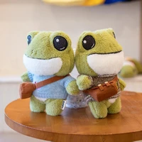 kawaii frog plush toy soft stuffed doll plush pillow cute animal plushie doll big eyes frog birthday gift for children 29cm
