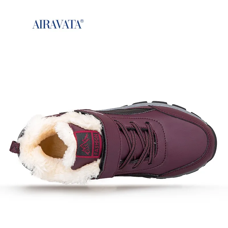 Winter Couple Casual Boots Stylish Sneaker For Men Outdoor Quality Warm Plush Lined Female Shoes Wrap Ankle Snow Boots Outdoors