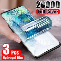 3pcs screen protector for samsung galaxy a51 a71 a50 s10 s20 s21 note 20 ultra note 10 s8 s9 s10 plus hydrogel film not glass