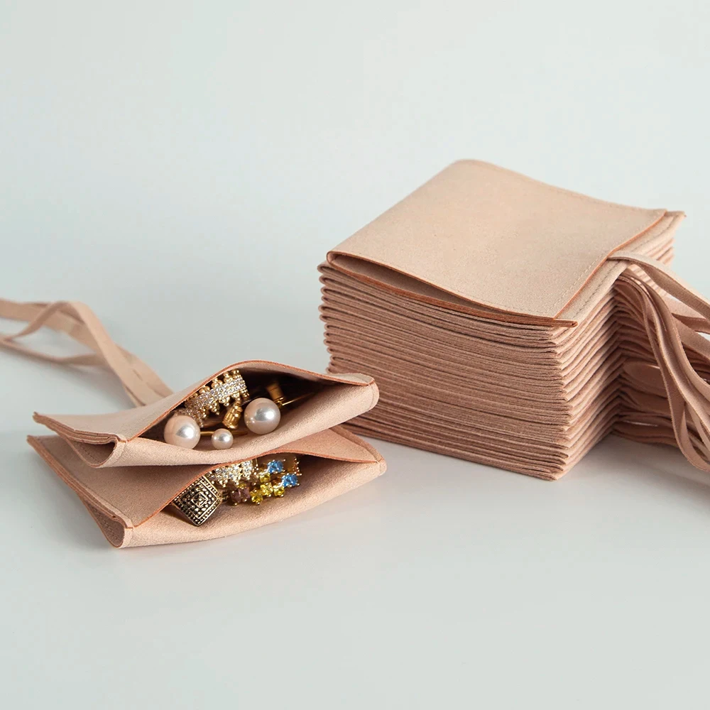 50 шт. конверт из микрофибры для ювелирных изделий