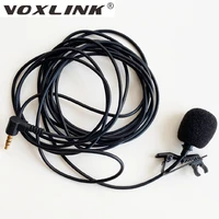 voxlink microphone 3 5mm jack microfone hands free clip on microfono audio wire connect for video speech speaker mobile phone
