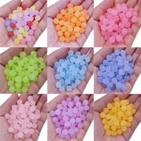 20pcs 9mm matte acrylic pumpkin spacer beads loose beads craft diy candy color jewelry making necklace bracelet