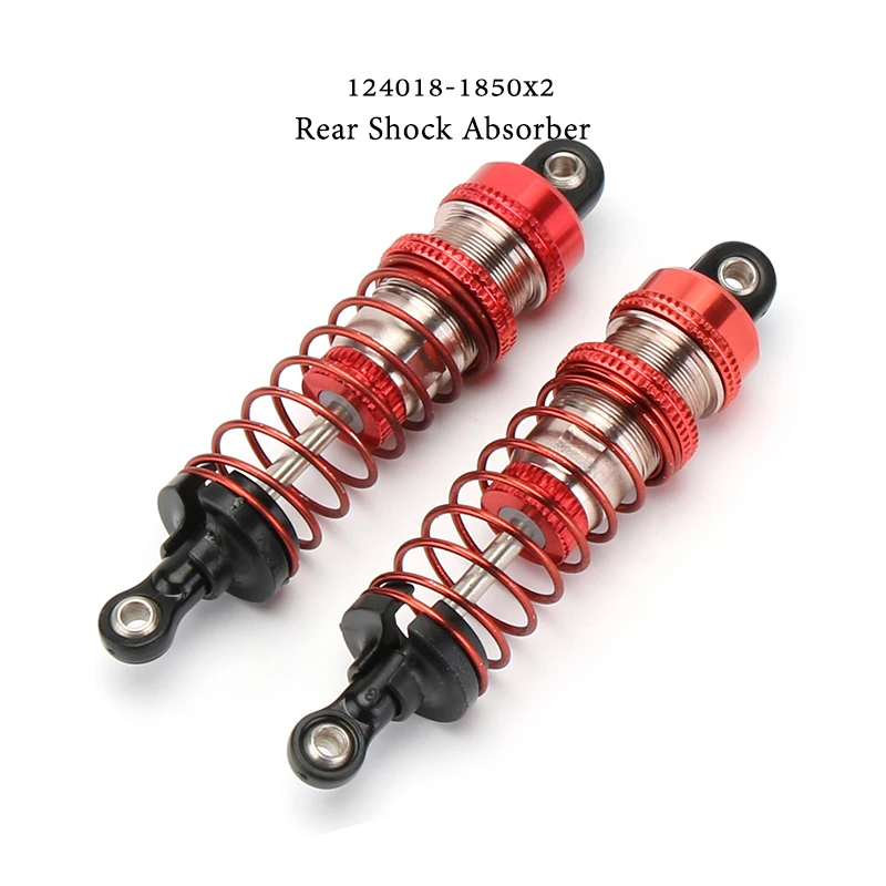 

WLtoys 124018 RC автомобиль 1/12 запасные части 4WD Металлическое шасси 124018-1850 металлический задний амортизатор в сборе оригинальные аксессуары