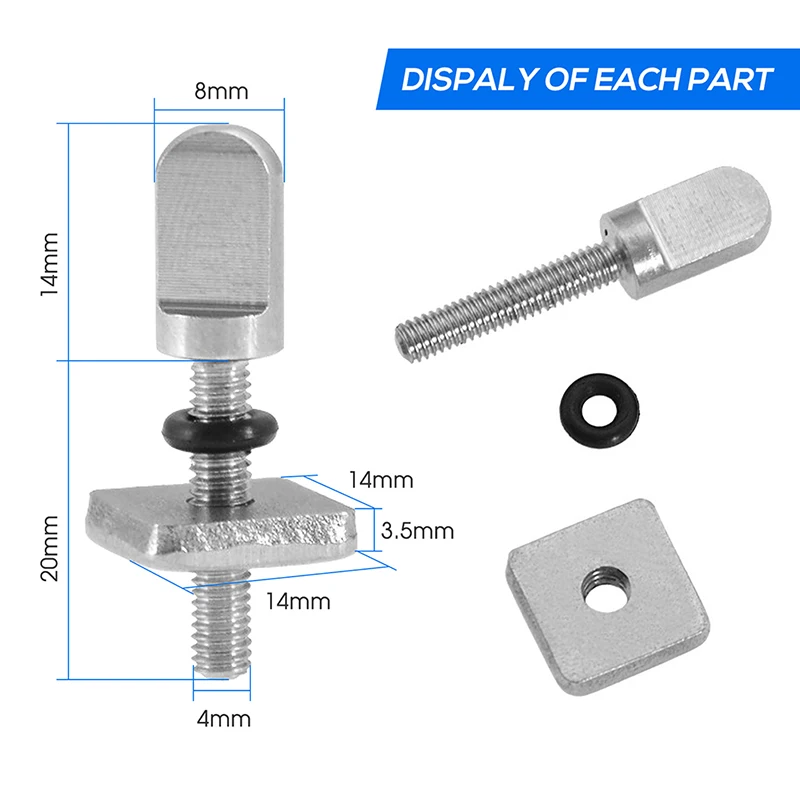 

3/6pcs Stainless Steel Surfboard Fin Screw M4 Surf Fin Bolts Longboard Sliding Fin Screws Single Fin Nails Replacing Screws