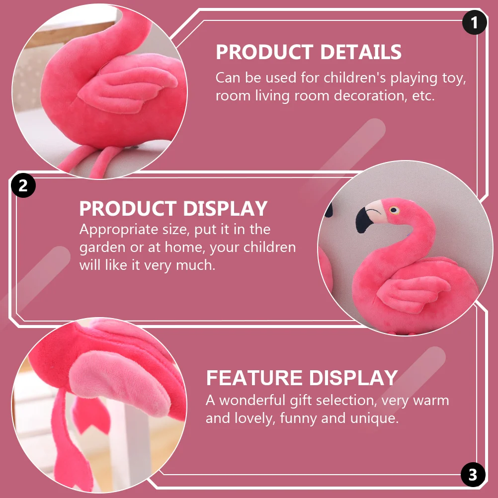 Игрушка с фламинго декоративная игрушка в виде животного украшение для дивана