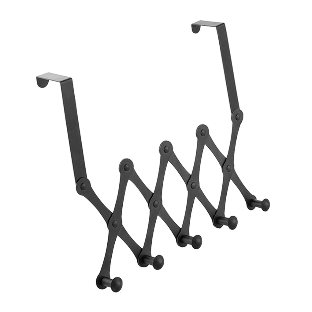 

Подвесной дверной крючок без отверстий, дверная вешалка, держатель для галстука, шарфа, ключей, регулируемая настенная вешалка, вешалка для ...