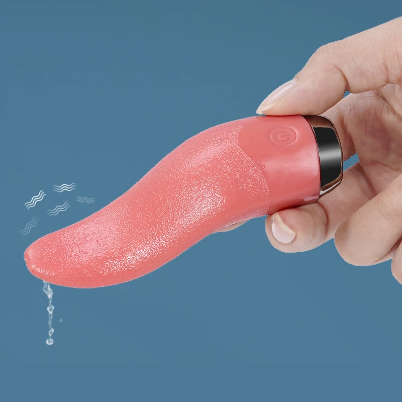 10 режимов Стимулятор точки G клитора имитирующий Язык лижет вибратор сосков