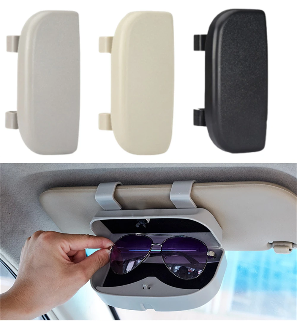 

Universal Car Sunshade Storage Bag Sunglasses Holder Interior Auto Sun Visor Sun Glasses Box Card Case Mount Support Accessories