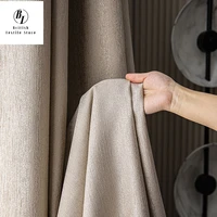 new luxury curtains for living room bedroom dining nordic modern blackout high end american beige jacquard curtain shading