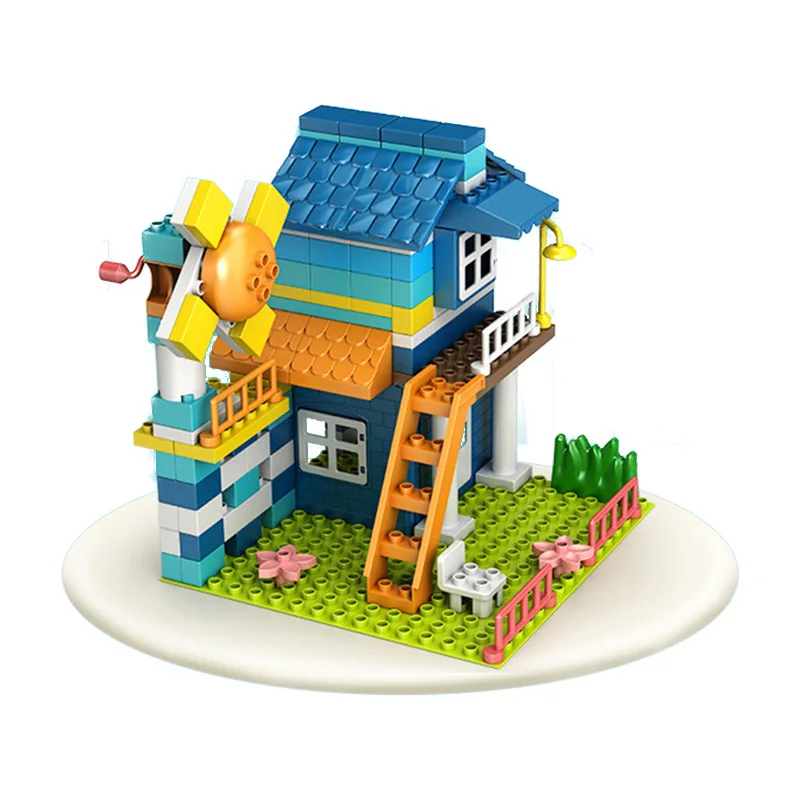 

City Architecture Villa Cottage Model Japanese-Style House Building Blocks Compatible Brands Kids Educational Toys Gift