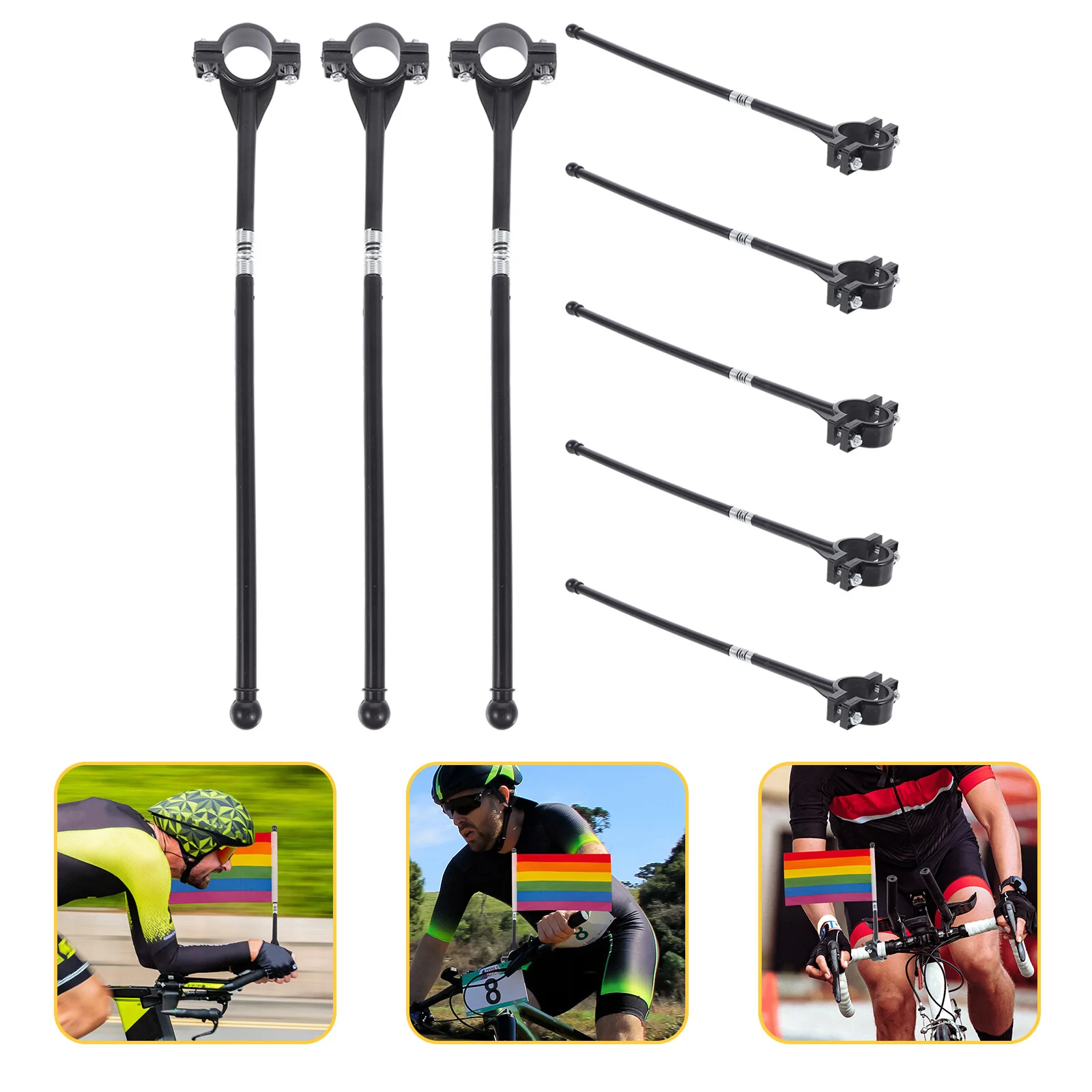 

Ручной машущий флаг, велосипедные аксессуары, фотодержатель, велосипедный треугольный шест