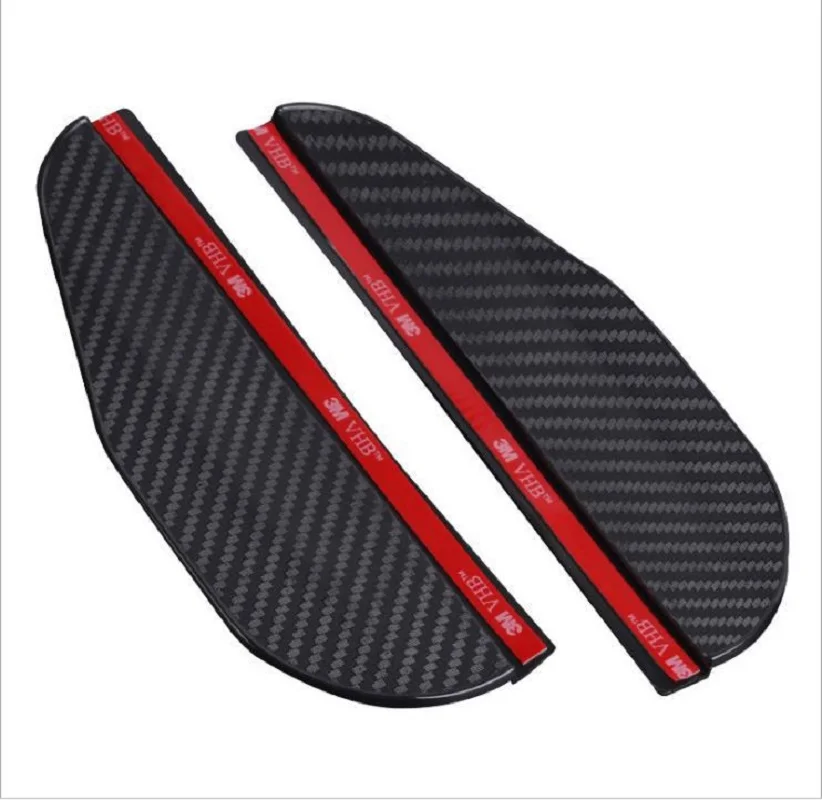 

2 шт. автомобильное зеркало заднего вида, козырек от дождя, козырек для бровей из углеродного волокна, боковой снег, солнцезащитный козырек от дождя, автомобильное зеркало, аксессуары