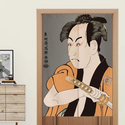 

Тканевая занавеска самурая в японском стиле, занавеска для кухни, гостиной, бара, украшение для женщин