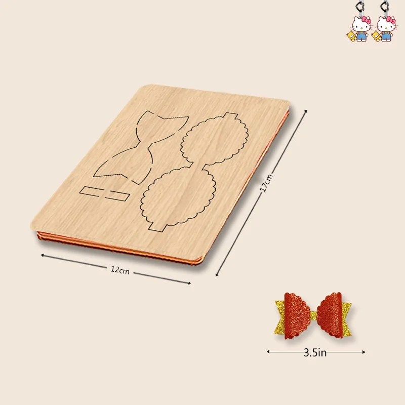 

Mn99 3.5-inch Lace Minimalist Bow Wooden Cutting Dies Suitable For Most Cutting Machines