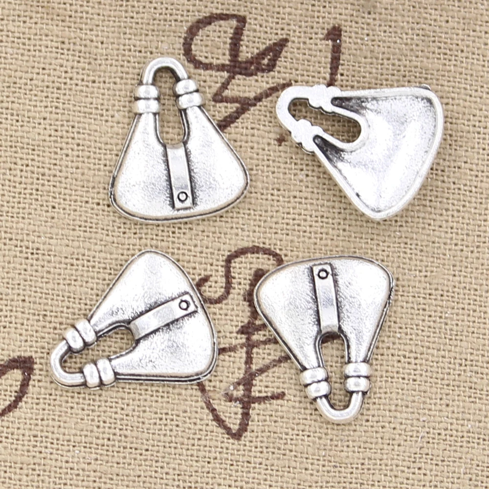 

25pcs Charms Handbag 18x15mm Antique Silver Color Pendants DIY Crafts Making Findings Handmade Tibetan Jewelry