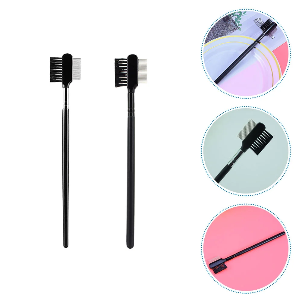 

Eyelash Brush Comb Eyebrow Separator Tool Lash Shaper Eye Metal Teeth Beauty Shaping Eyelashes Curler Definer Dual Mascara