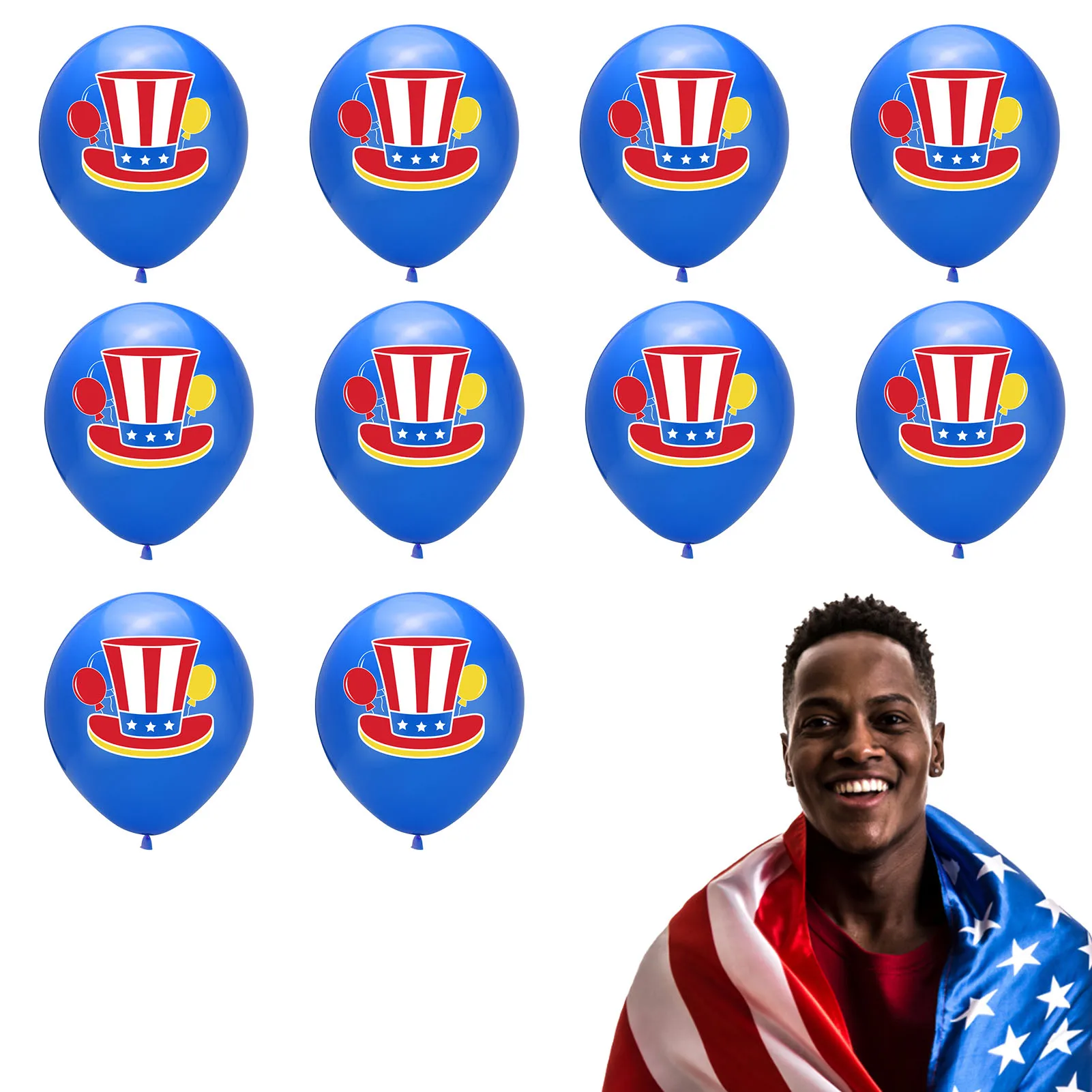 

Patriotic Decoration Set American Independence Day Party Supplies Confetti Balloons 4th Of July Party Decorations