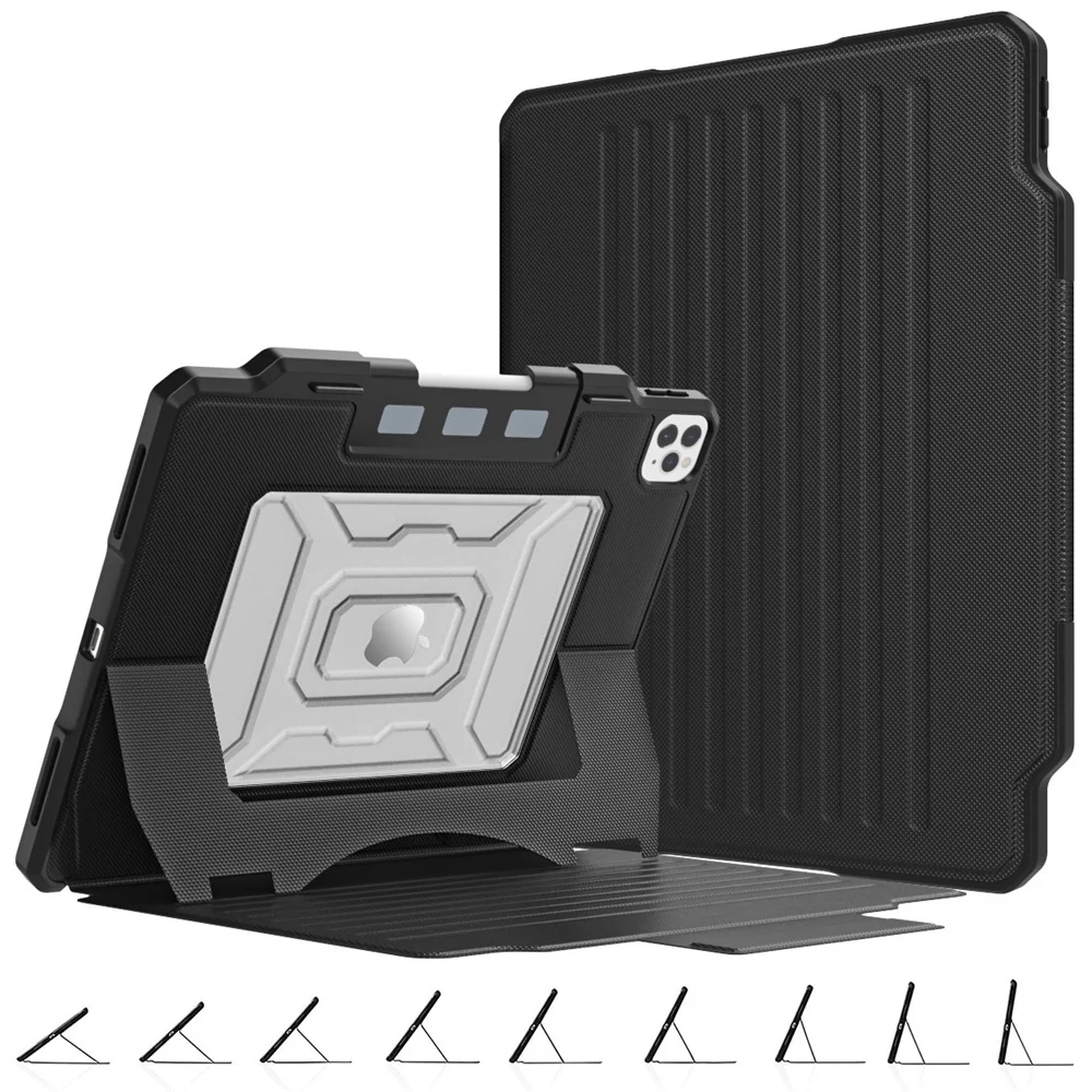 

For iPad Pro 12.9 4th Generation 2020&2018 Case ,Shockproof Rugged tective for 11 2nd Gen