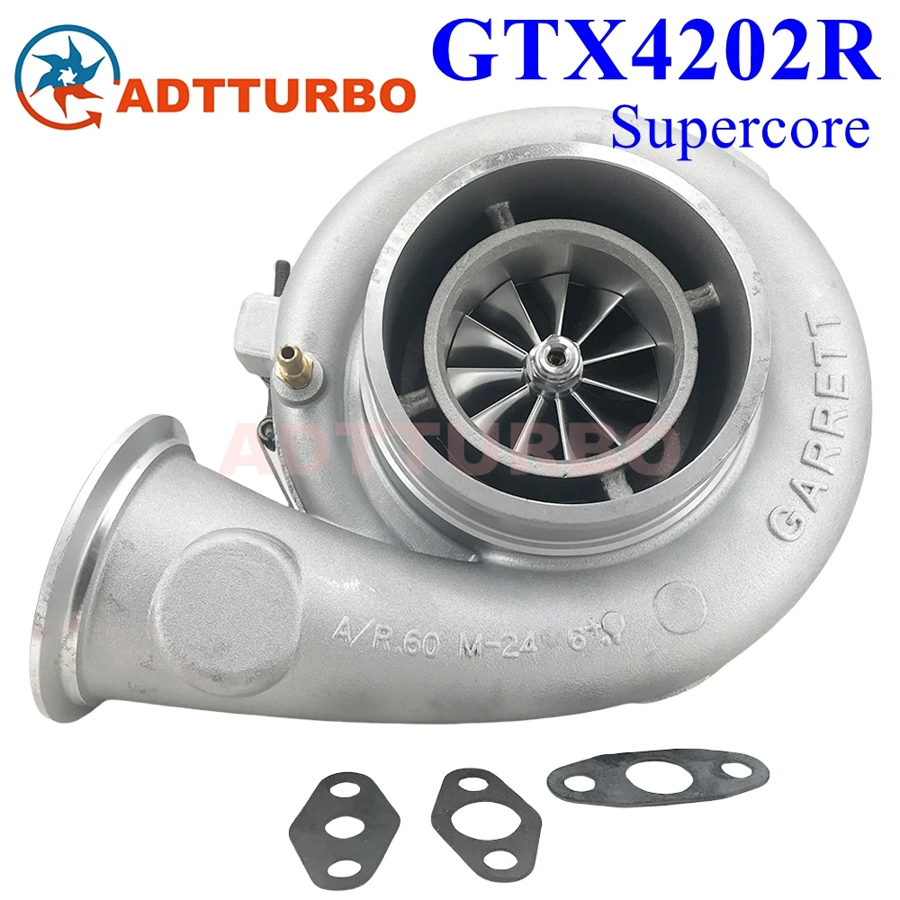Фото Для Garrett GTX4202R 76 мм GTX-Series Supercore турбокомпрессор 525-1120 HP Performance турбина 2,0 л-7,0 л керамический двойной шарикоподшипник №1