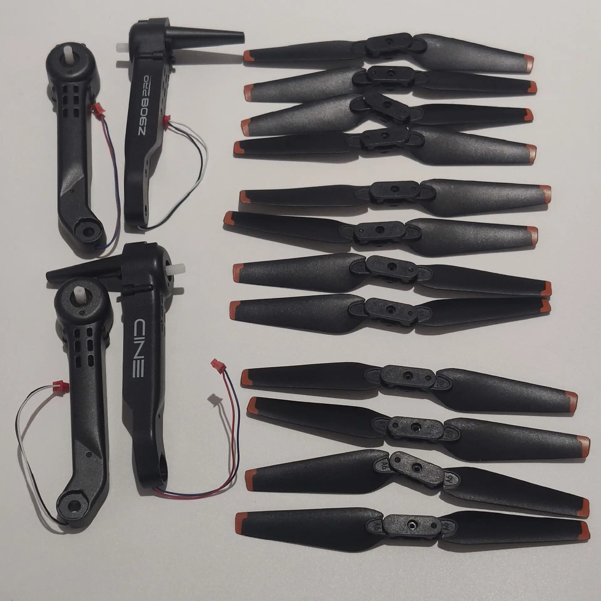 Складной Квадрокоптер Mini3 Z908 Pro запасные части Лопасти пропеллера 12 шт. + рычаг