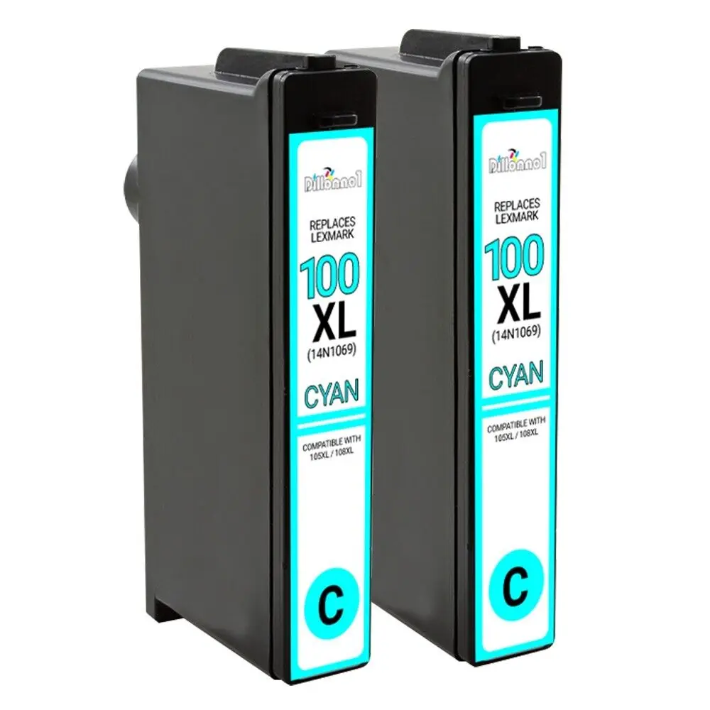 

For Lexmark 100XL Cyan Ink Cartridge For Interpret S405 2PK