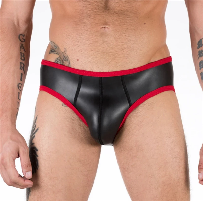 

Male Neoprene Jockstrap Briefs with 8 Colors Trim Fetish Men BDSM Bondage Underwear Sexy Porn Crotchless Sissy Panties for Gay