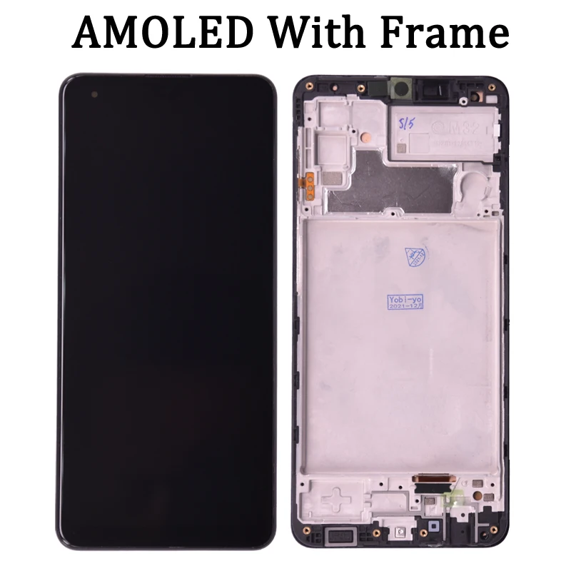 Super AMOLED для Samsung A22 4G LCD A225 A225F SM-A225F/DS ЖК-дисплей рамка сенсорный экран дигитайзер