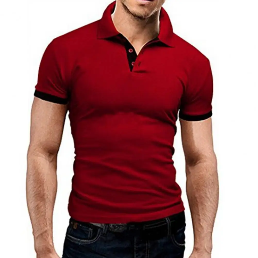 

Men T-shirt Polo Shirt Summer Classic Stritching Men's Shorts Sleeve Polo Business Clothes Luxury Men Tee Shirt Brand Polos Tops