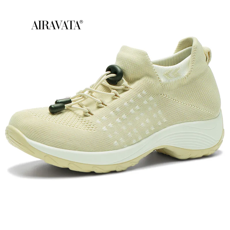 Women Sneakers Shoes Mesh Lightweight Fashion Increase Women's Walking Shoes Casual Ladies Breathable Basket Sport Femme