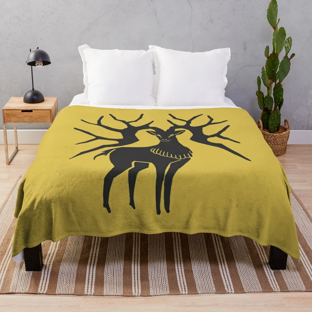 

Fire Emblem: Three Houses - Golden Deer Emblem [Colored] Throw Blanket