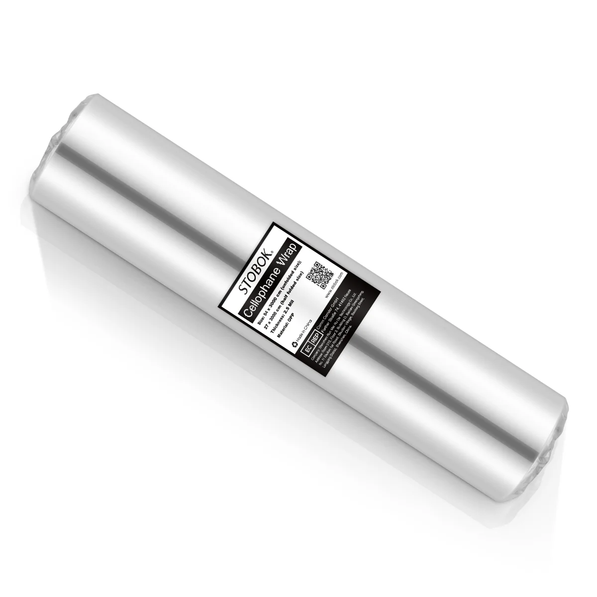 Целофановая упаковка STOBOK рулон целофановой пленки толщиной 25 мил прозрачные