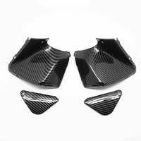 motorcycle accessories hydro dipped carbon fiber finish front dash side meter cover fairing for honda vfr 800 2002 2012