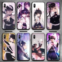 tsuyuri kanawo demon slayer anime phone case for iphone 12 11 13 7 8 6 s plus x xs xr pro max mini