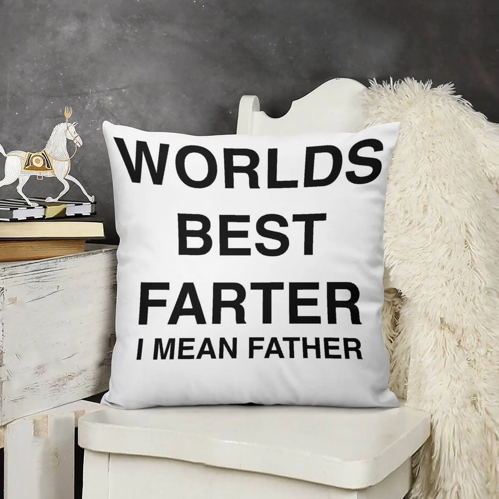 Лучший в мире отец фартер папа Фарт-дизайн декоративная подушка