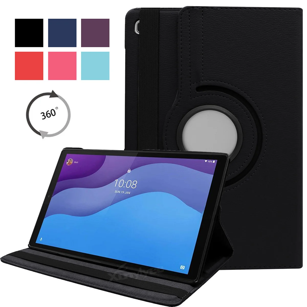 

Case for Lenovo Tab M10 HD (2nd Gen) 10.1" TB-X306F /TB-X306X (2020 Release) 360 Degree Rotating Stand Tablet Cover