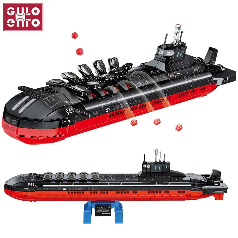 

Nuclear Submarine Children Toys Navy Ship Warship Army Weapons Building Blocks Soldiers Bricks Toy Military Toys Gift Model Kits