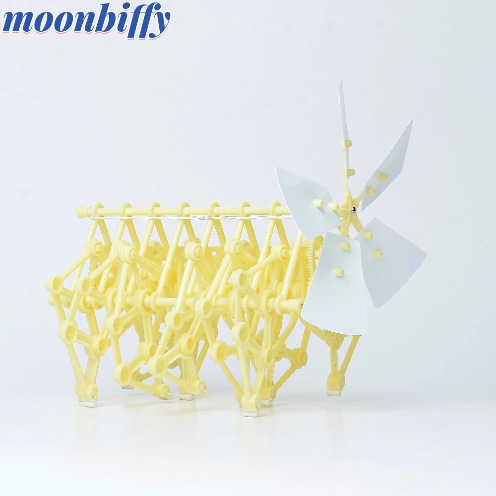 

Wind bionic walking robot wind energy puzzle toys robots wind power machinery beast model kit diy toy science set for children