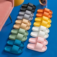 2022thick platform bathroom home slippers women fashion soft sole eva indoor slides woman sandals men summer non slip flip flops