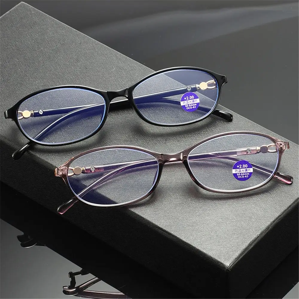 

Unisex Oval Frame Readers Anti Radiation Presbyopia Glasses Blue Light Blocking Reading Glasses Eyewear