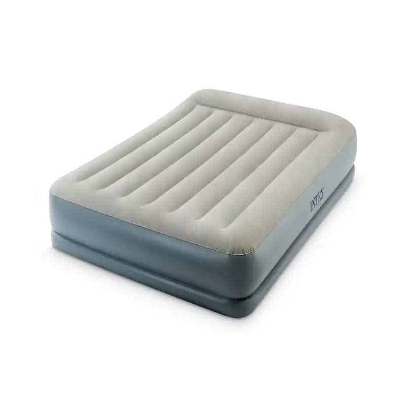 

13" Mid-Rise Pillow Rest Dura-Beam Airbed Mattress with Internal - Camping Inflatable Air Mattress Thickness Folding Air Cushio