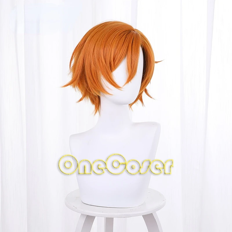 Парик для косплея Сасаки мияно косплей оранжевые короткие волосы термостойкие +