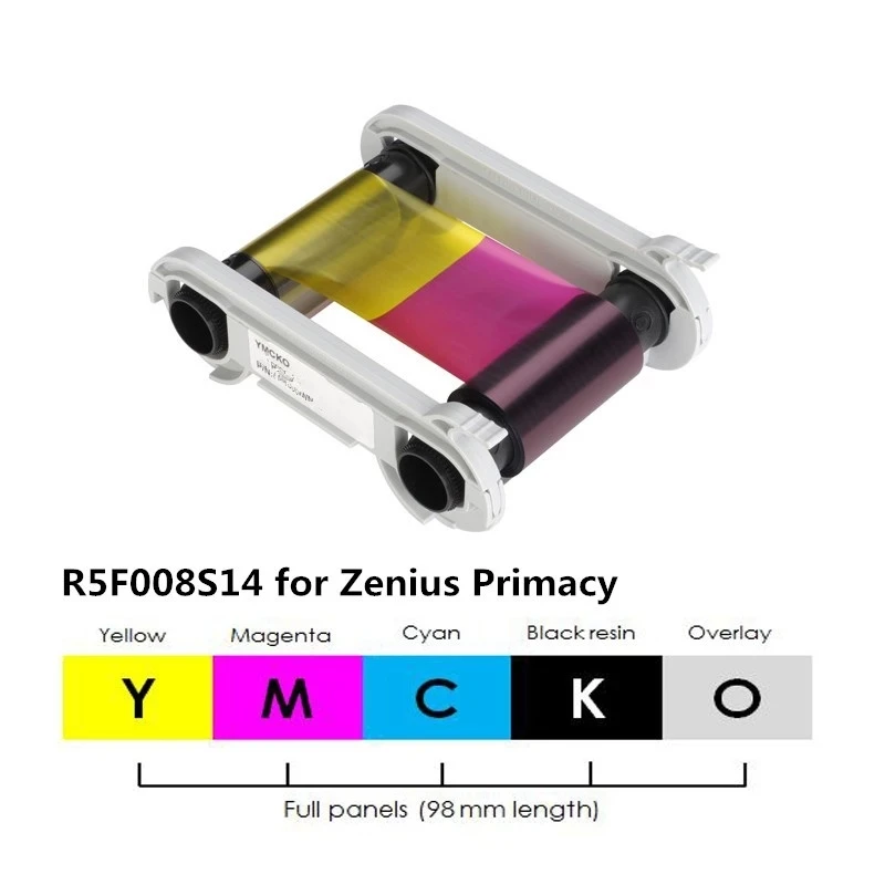 

Совместимая Лента Evolis R5F008SAA YMCKO без чипа 300 принтов для принтеров Zenius Primacy ID Card
