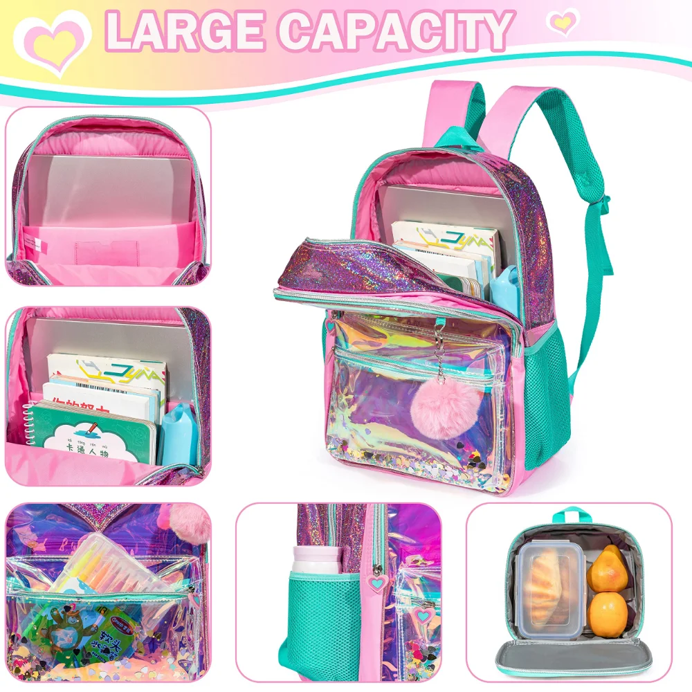 Bikab School Bags 3 In 1 Kids Bags Children School Bags for Girl 16