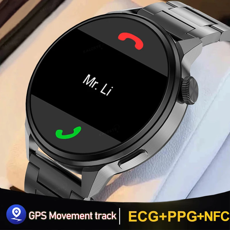 

2022 New NFC Smart Watch Women Sport GPS Track Watches Men Bluetooth Call Heart Rate Custom Dial ECG smart watch For Android IOS
